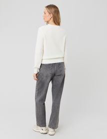 Pull col rond premium