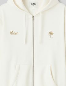 Sweat zippé animation devant/dos