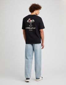 T-shirt imprim&eacute; devant dos