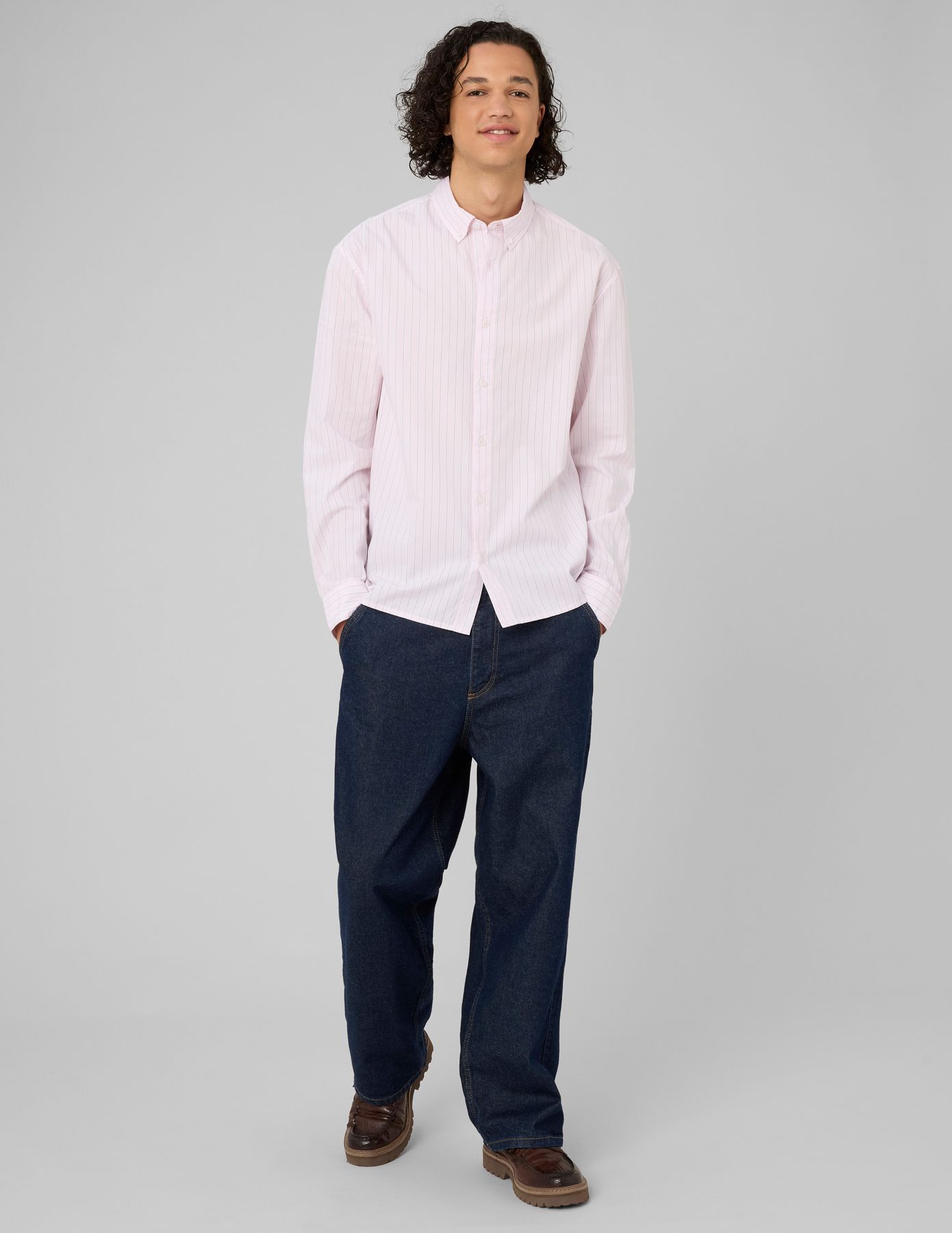 Chemise &agrave; rayures fines