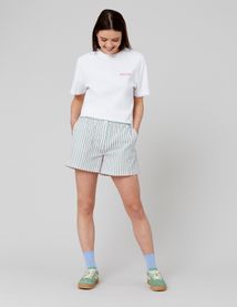 Short fluide caleçon rayé