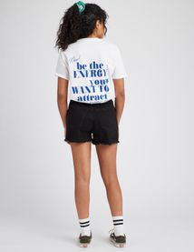Short en jean raw cut