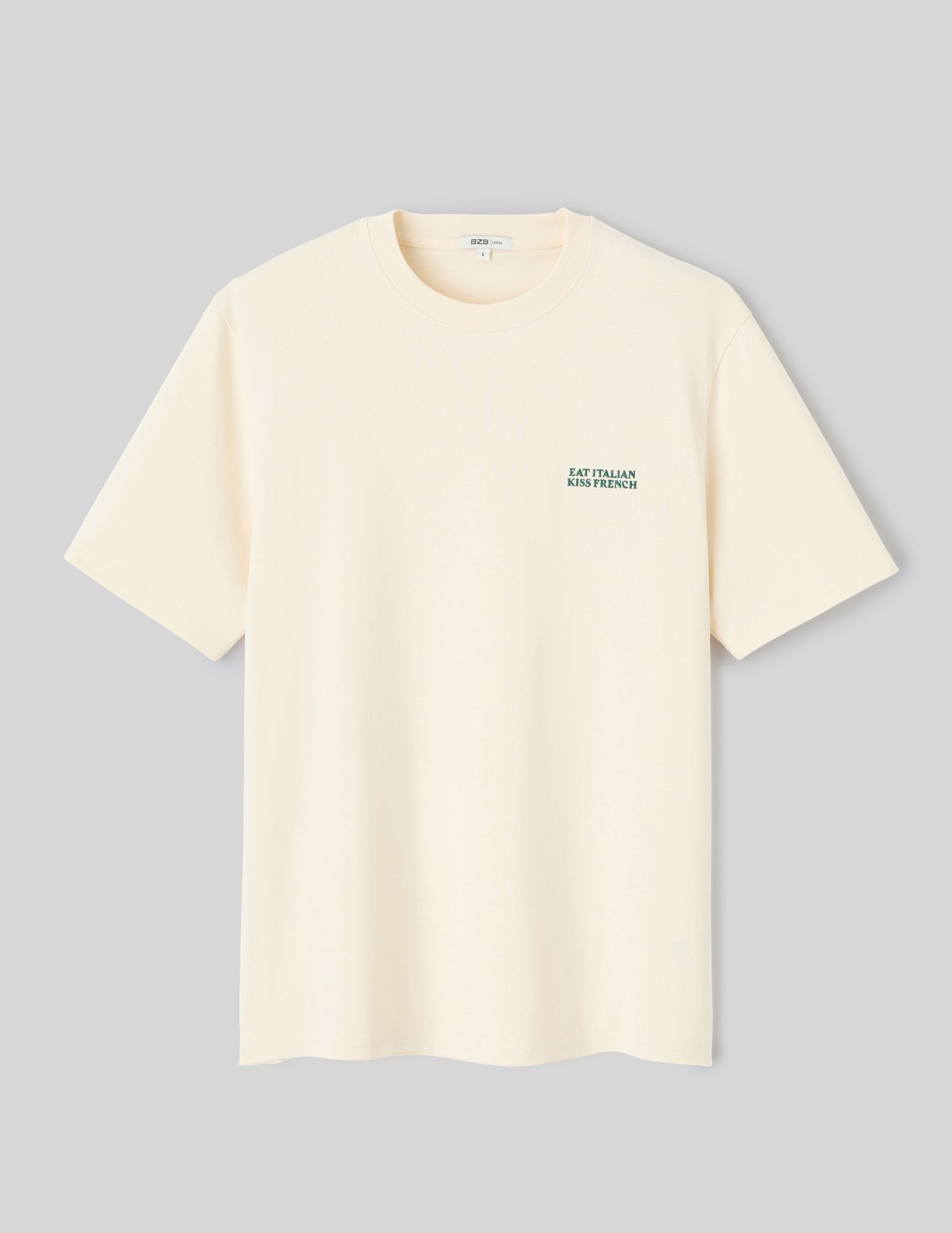 T-shirt broderie poitrine