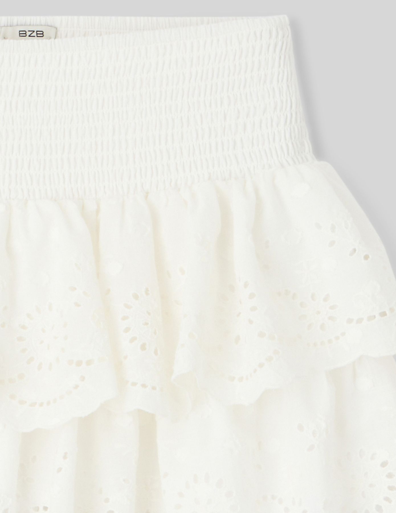 Jupe courte broderie anglaise