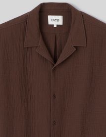 Chemise manches courtes gaze de coton
