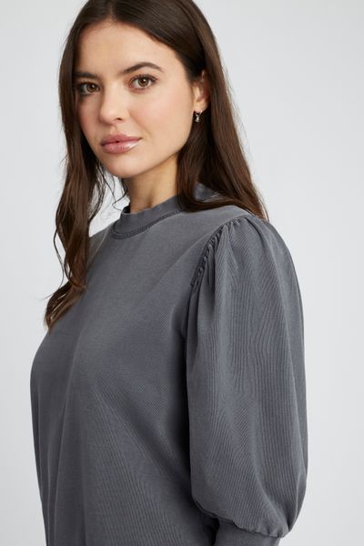 Sweat délavé avec fronces