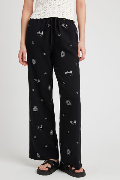 Pantalon brodé