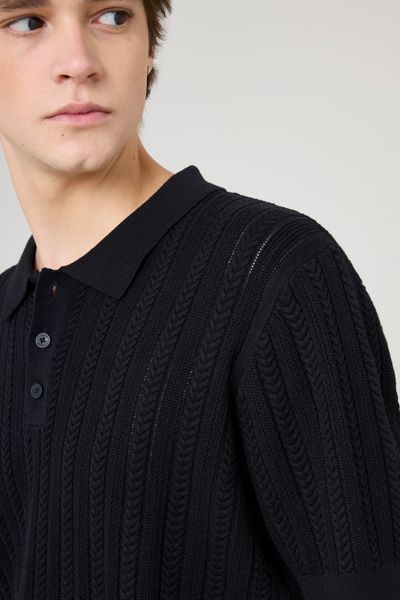 Polo maille fantaisie