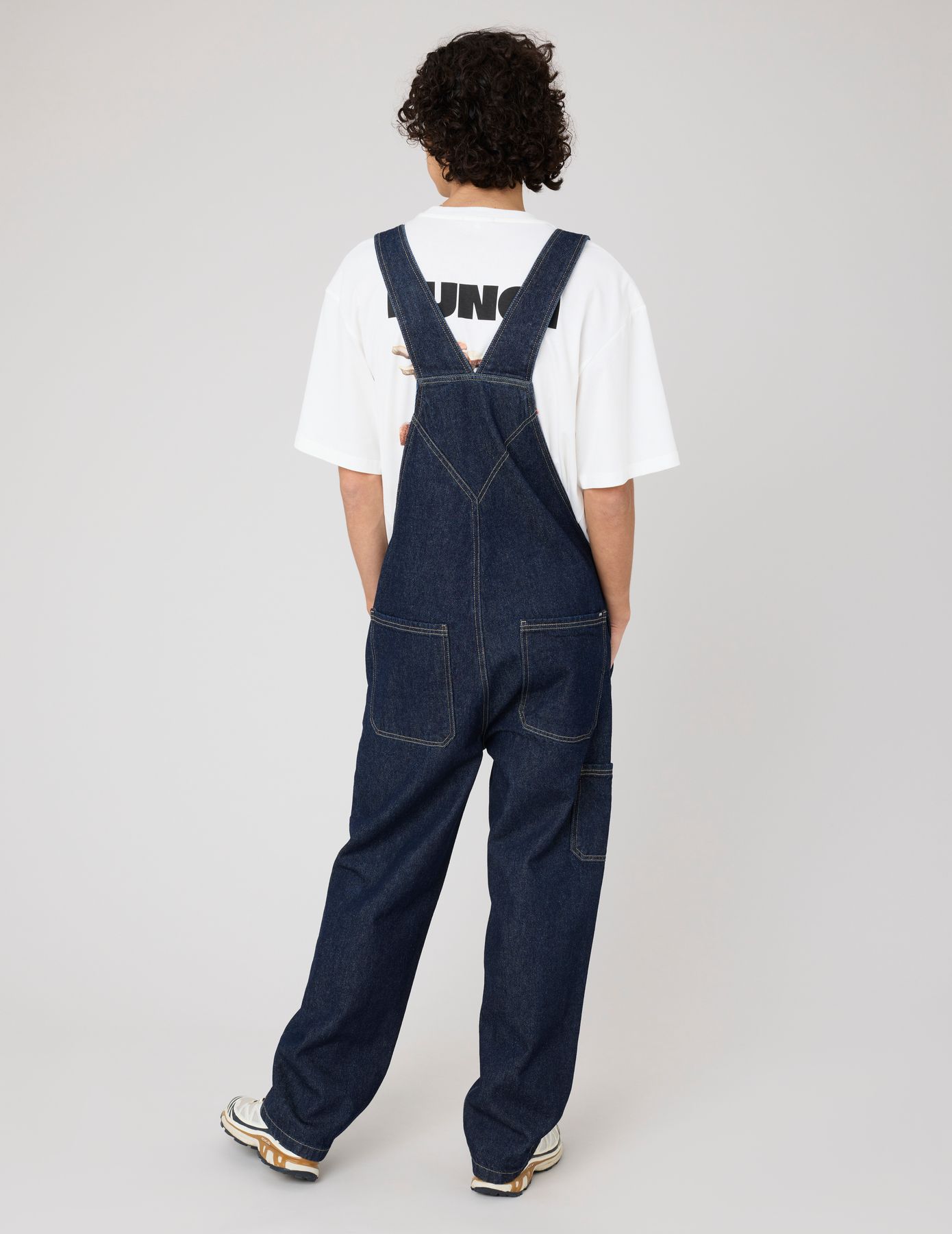 Salopette en jean brut