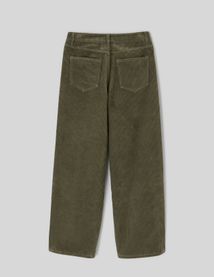 Pantalon wide leg velours