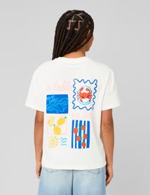 T-shirt imprim&eacute; devant/dos