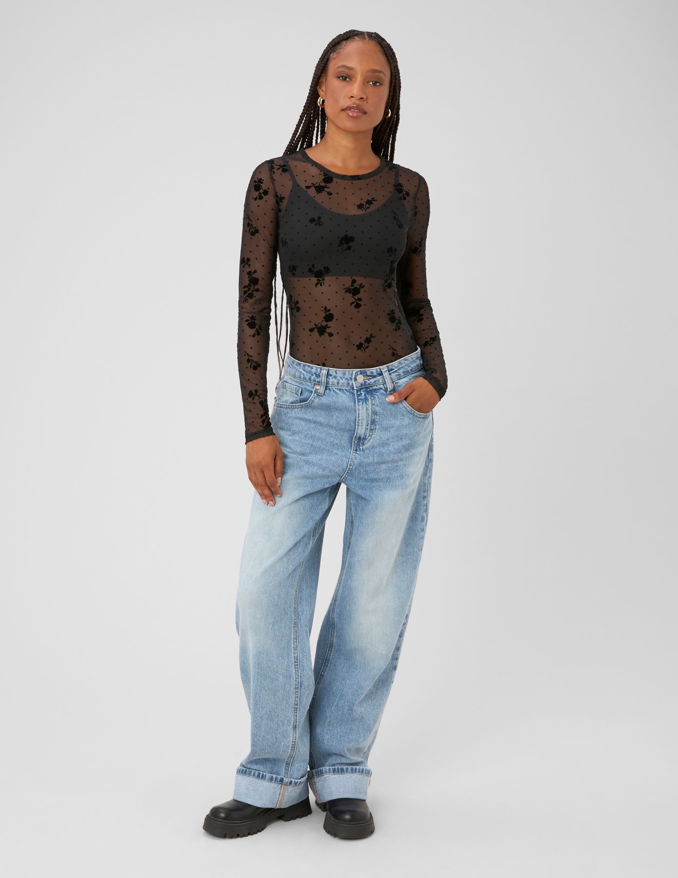 T-shirt r&eacute;sille manches longues