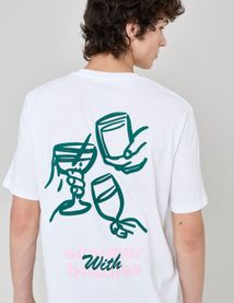 T-shirt imprimé devant/dos