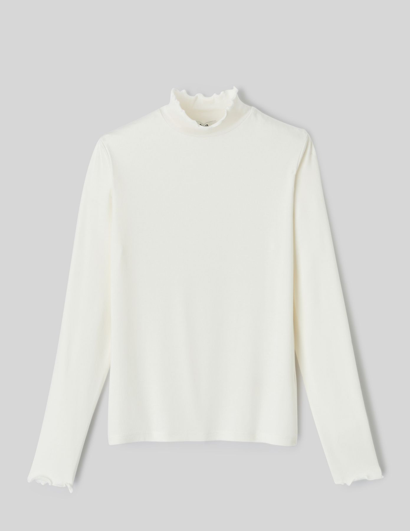 T-shirt col montant uni