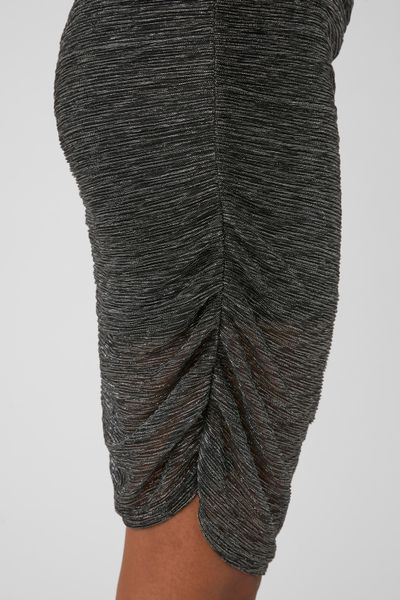 Robe courte drap&eacute;e