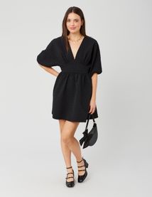 Robe courte jacquard