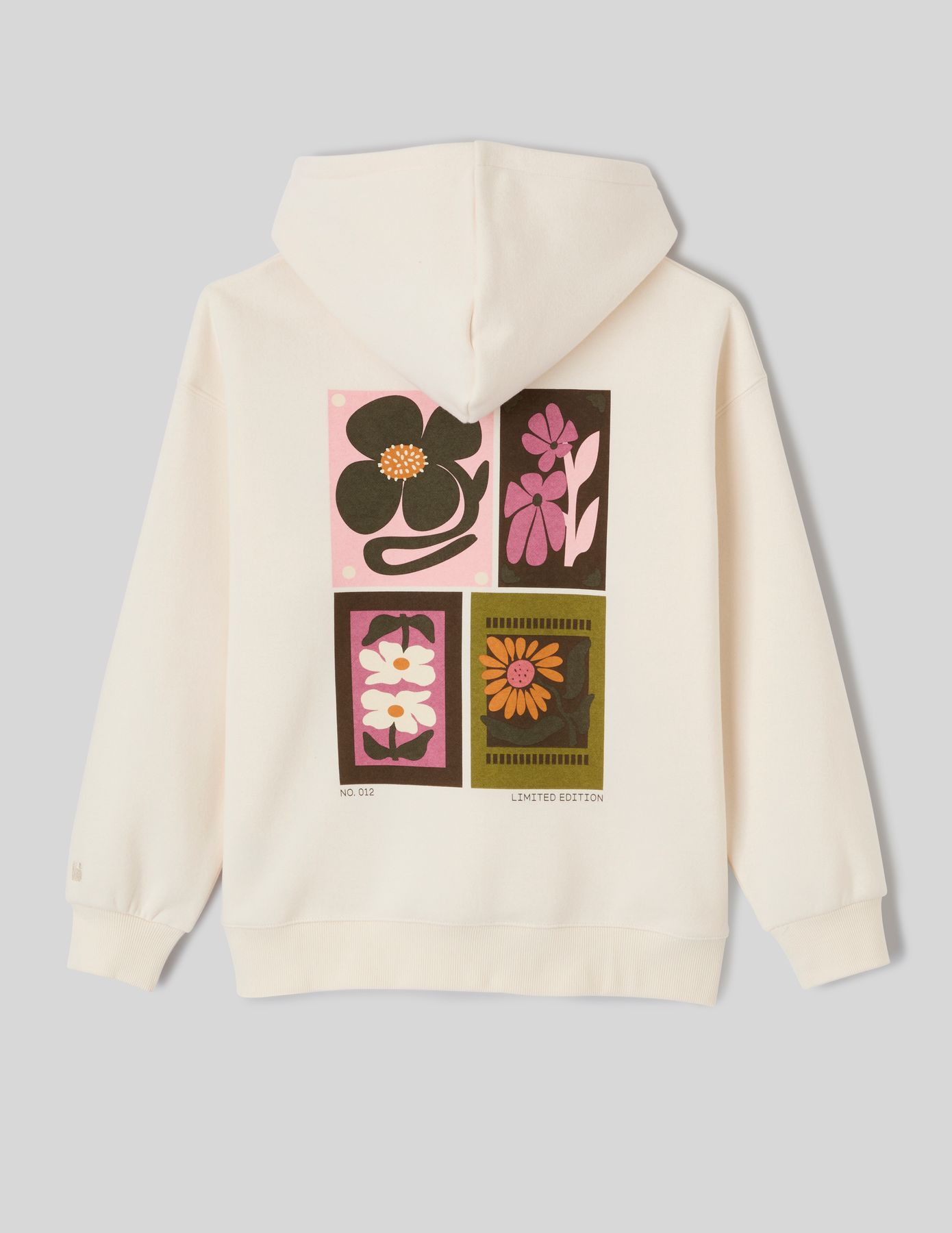 Sweat &agrave; capuche imprim&eacute; devant / dos