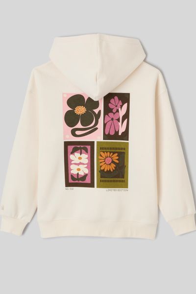 Sweat &agrave; capuche imprim&eacute; devant / dos