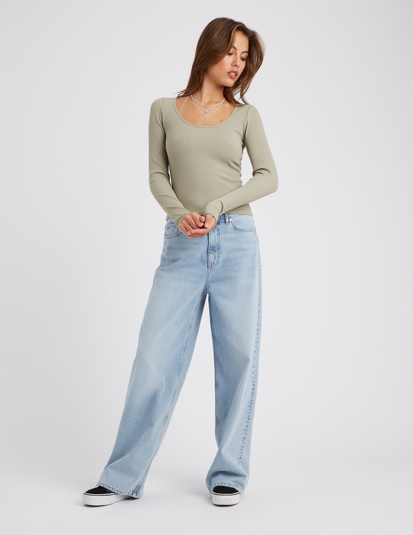 T-shirt manches longues uni