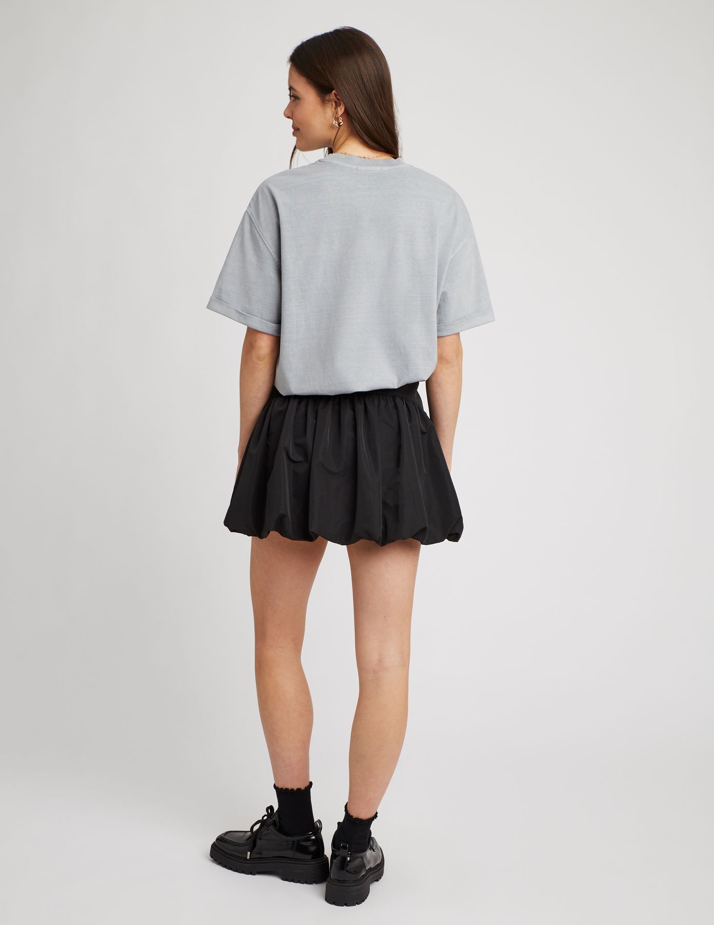 T-shirt délavé imprimé