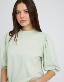 Sweat délavé avec fronces