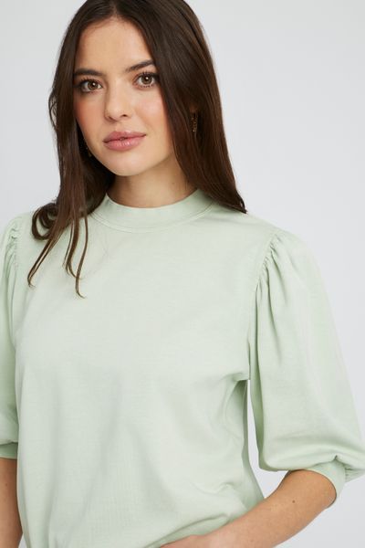 Sweat délavé avec fronces