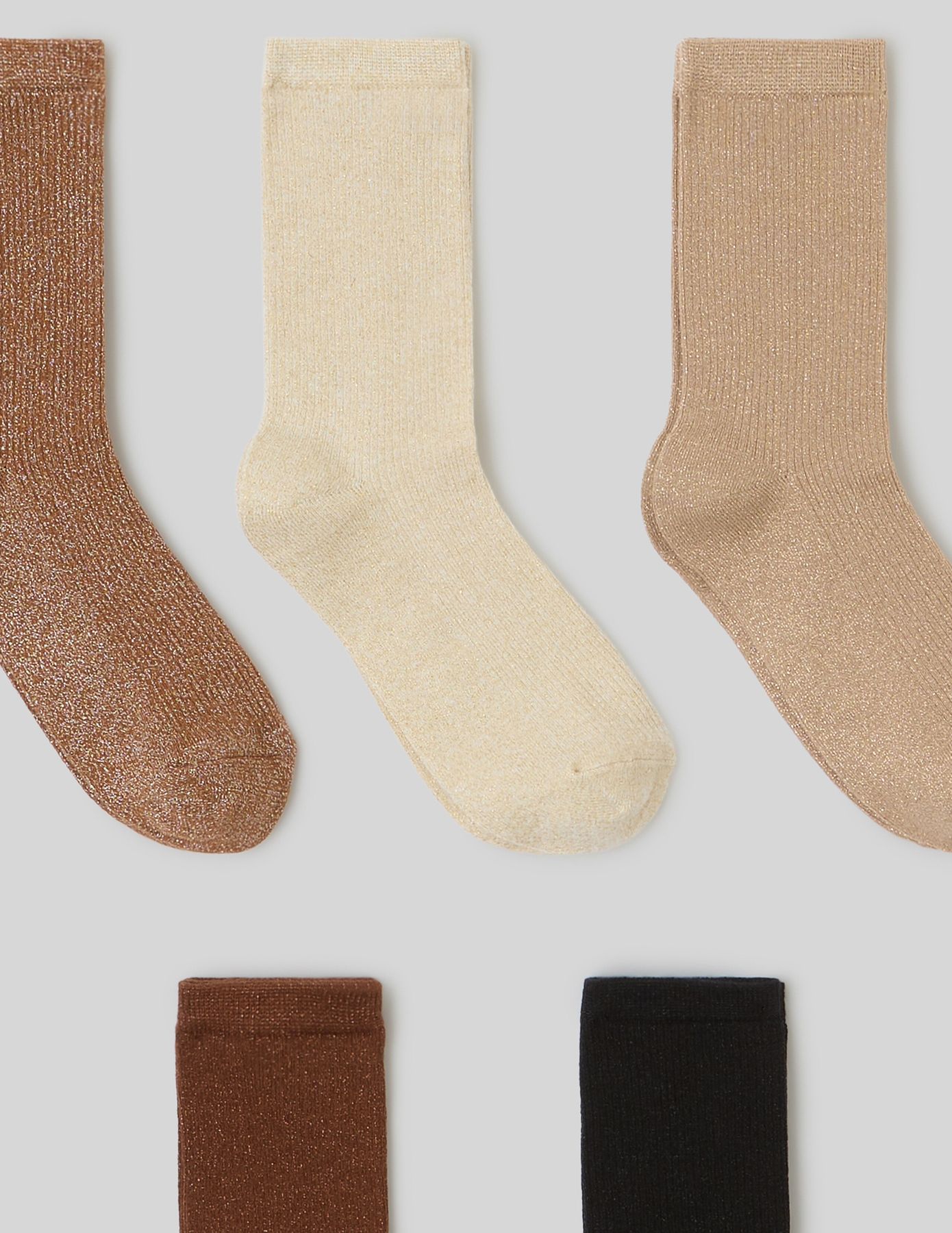 Lot de 5 paires de chaussettes lurex
