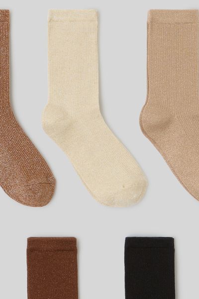 Lot de 5 paires de chaussettes lurex