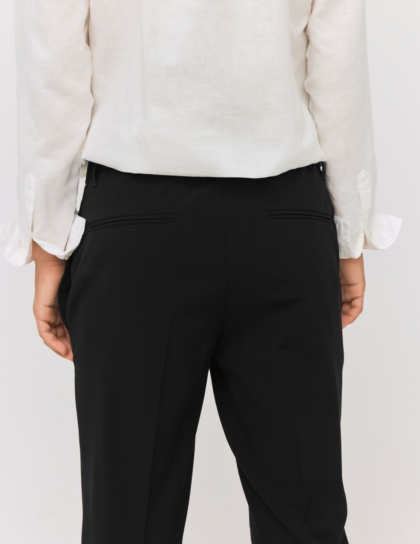 Pantalon de ville fluide uni