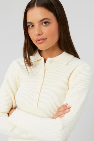Pull maille côtelée