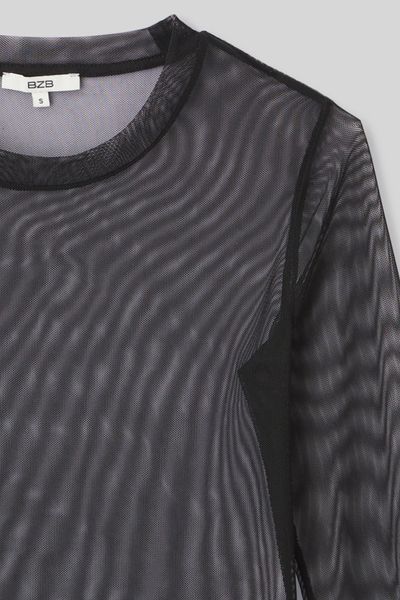 T-shirt en résille uni