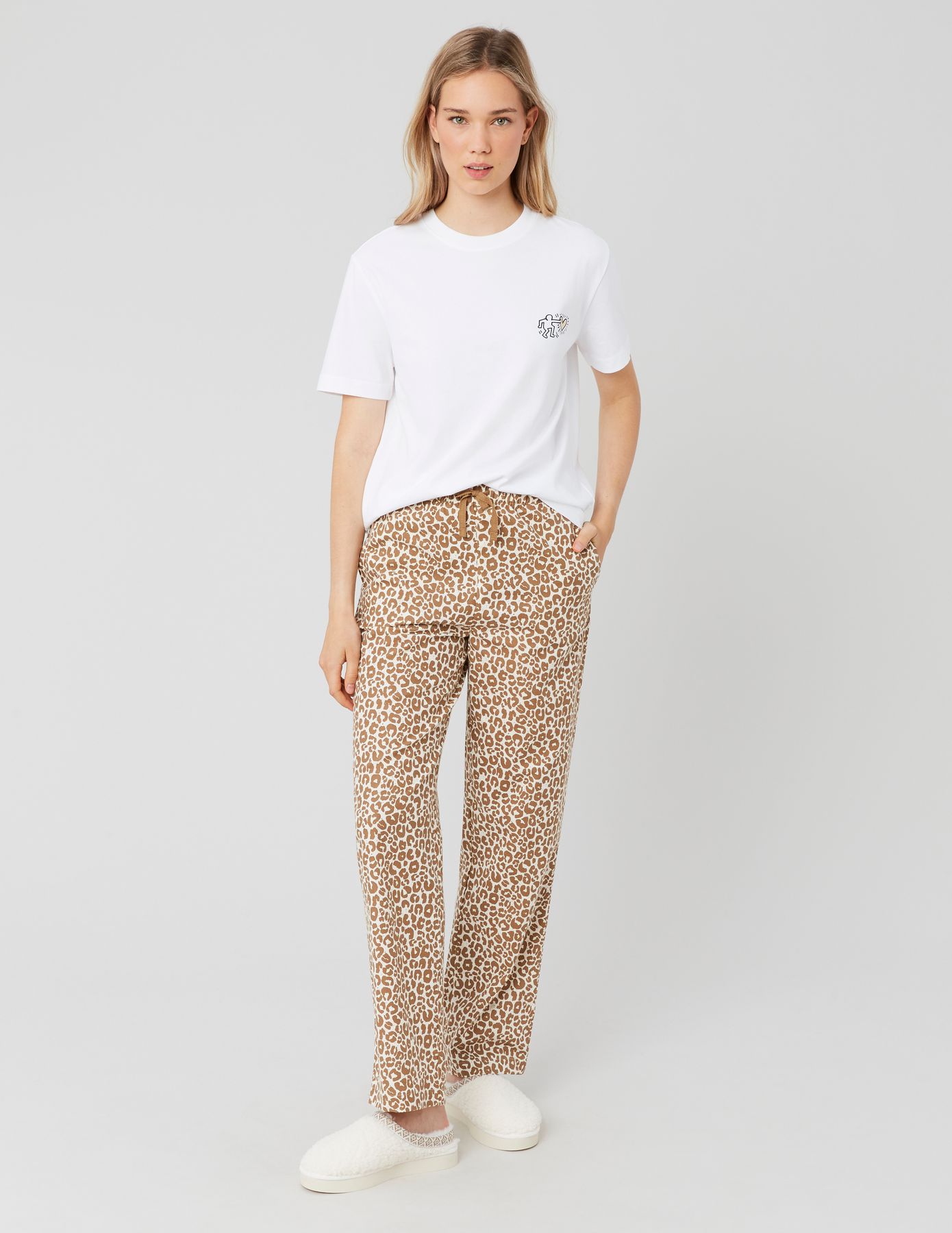 Bas de pyjama léopard