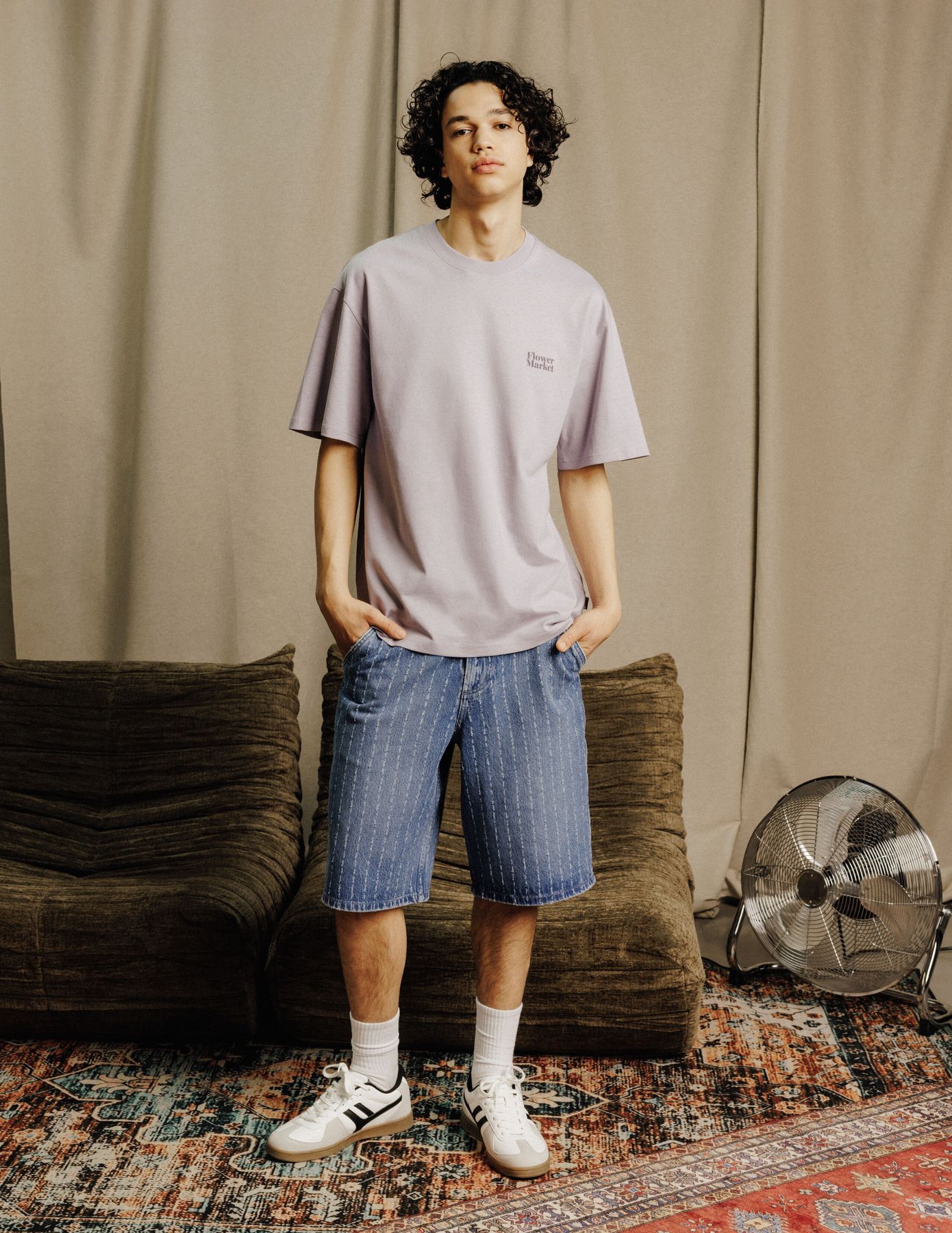 Bermuda en jean fantaisie