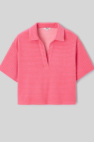 Polo ray&eacute; en &eacute;ponge