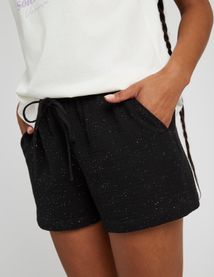 Short gaz de coton à paillettes