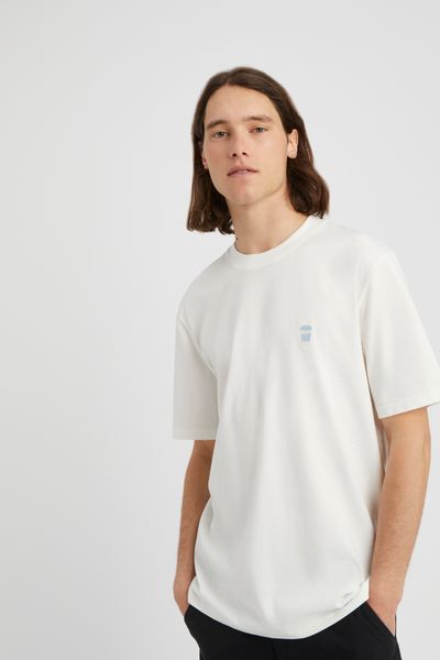 T-shirt lourd d&eacute;lav&eacute; brod&eacute;