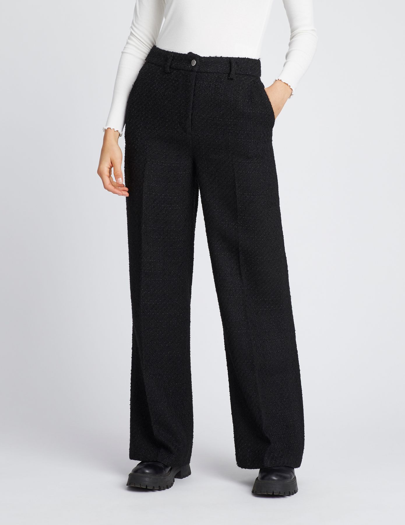 Pantalon en tweed
