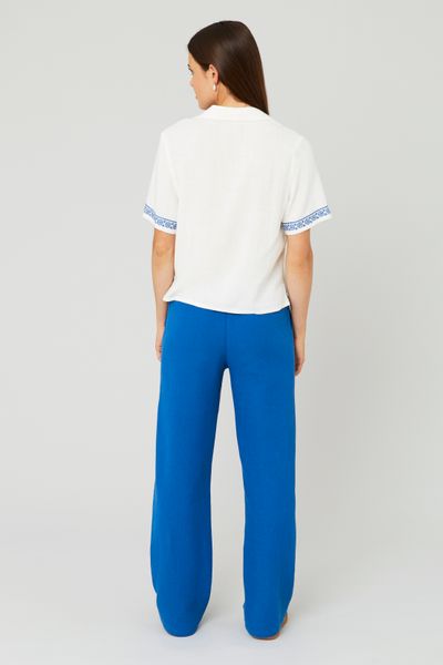 Pantalon en gaz de coton