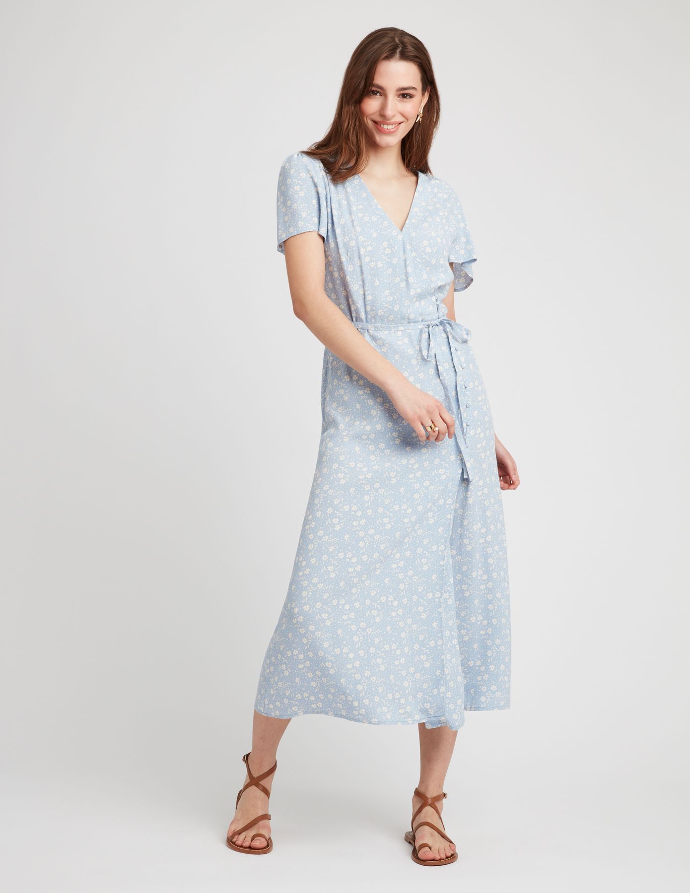 Robe longue imprimée