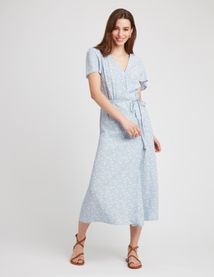 Robe longue imprimée