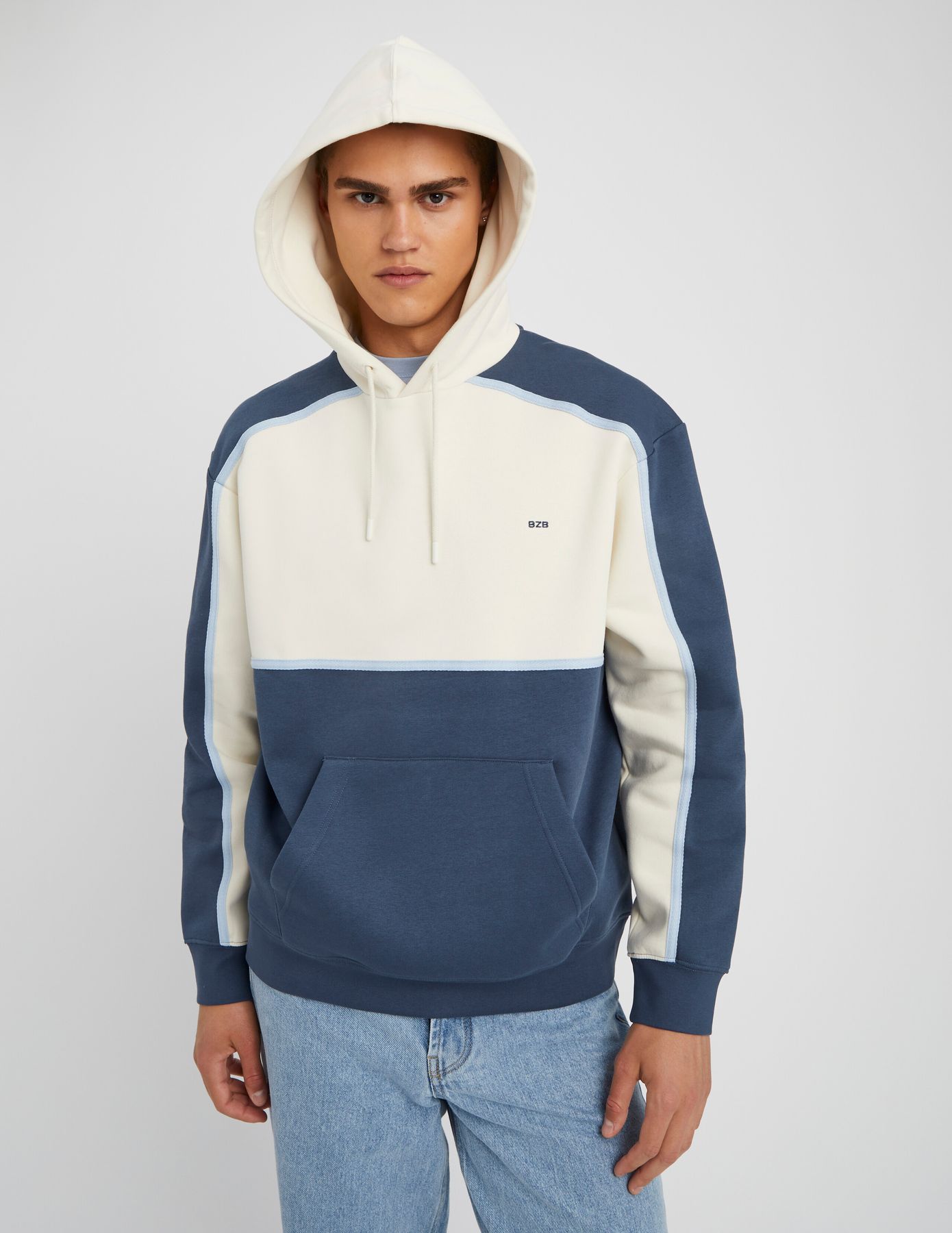 Sweat à capuche colorblock
