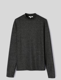 T-shirt col montant paillet&eacute;