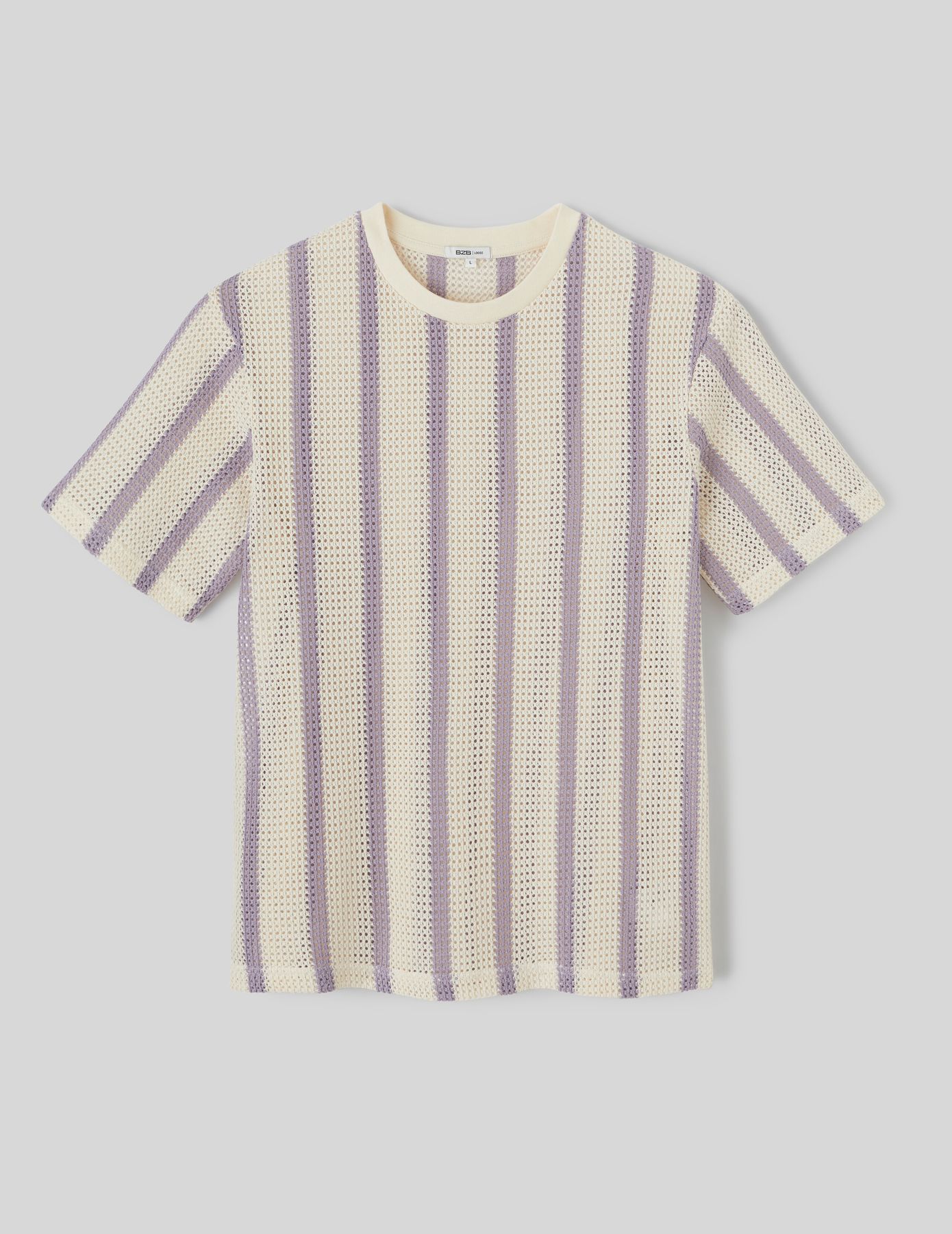 T-shirt tricot à rayures