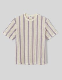 T-shirt tricot à rayures