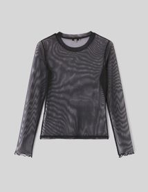 T-shirt en résille uni