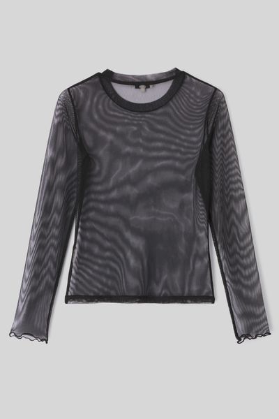 T-shirt en résille uni