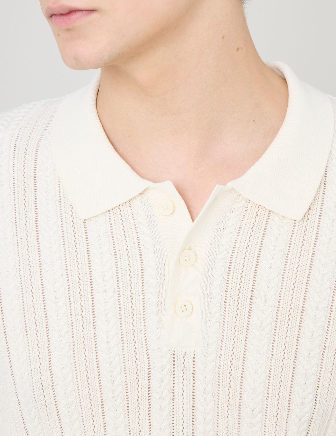 Polo maille fantaisie