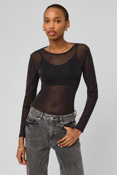 T-shirt resille paillet&eacute;