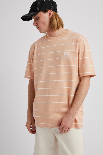 T-shirt oversize à rayures