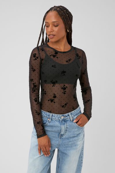 T-shirt r&eacute;sille manches longues